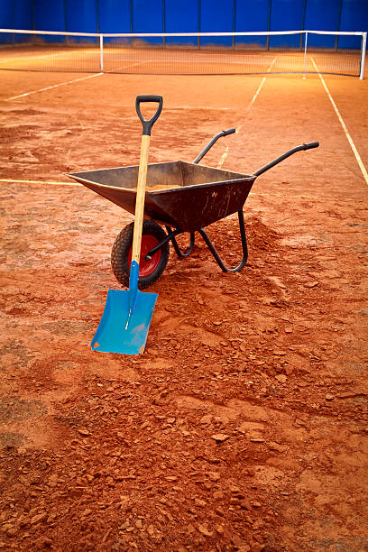 Construction d'un court de tennis à Nice