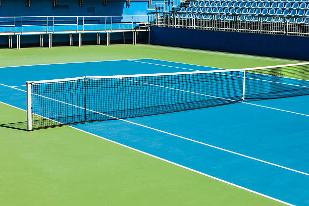 Construction d'un court de tennis à Auxerre