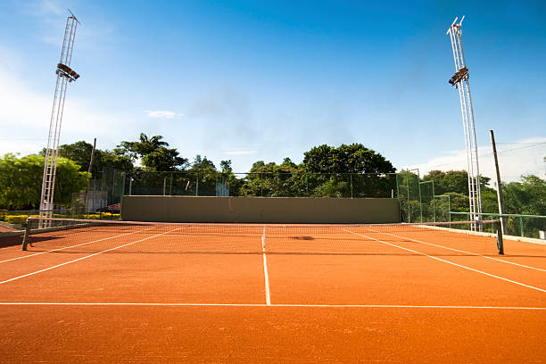 Construction d'un court de tennis à Auxerre